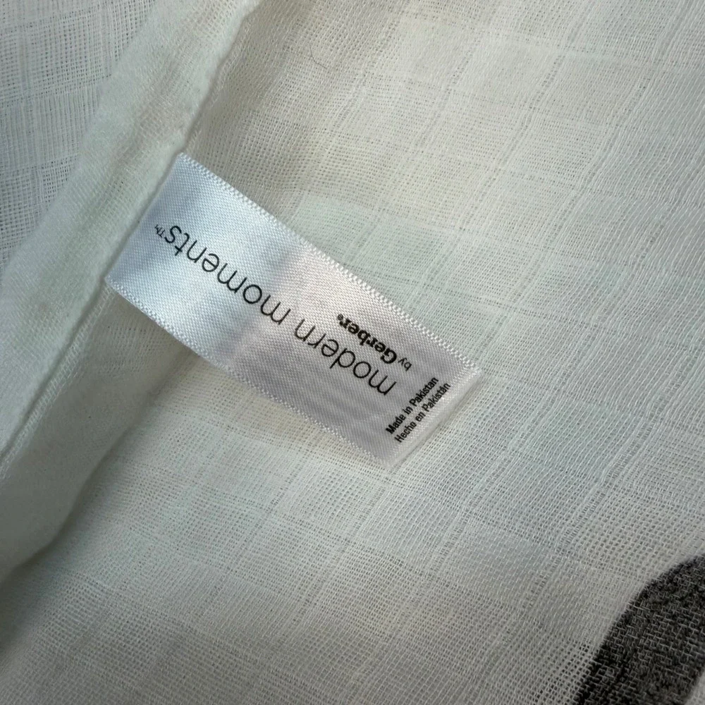Modern Moments by Gerber Baby Milestone Blanket Woodland Fox Forest Muslin